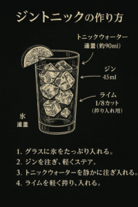 ジントニックの作り方